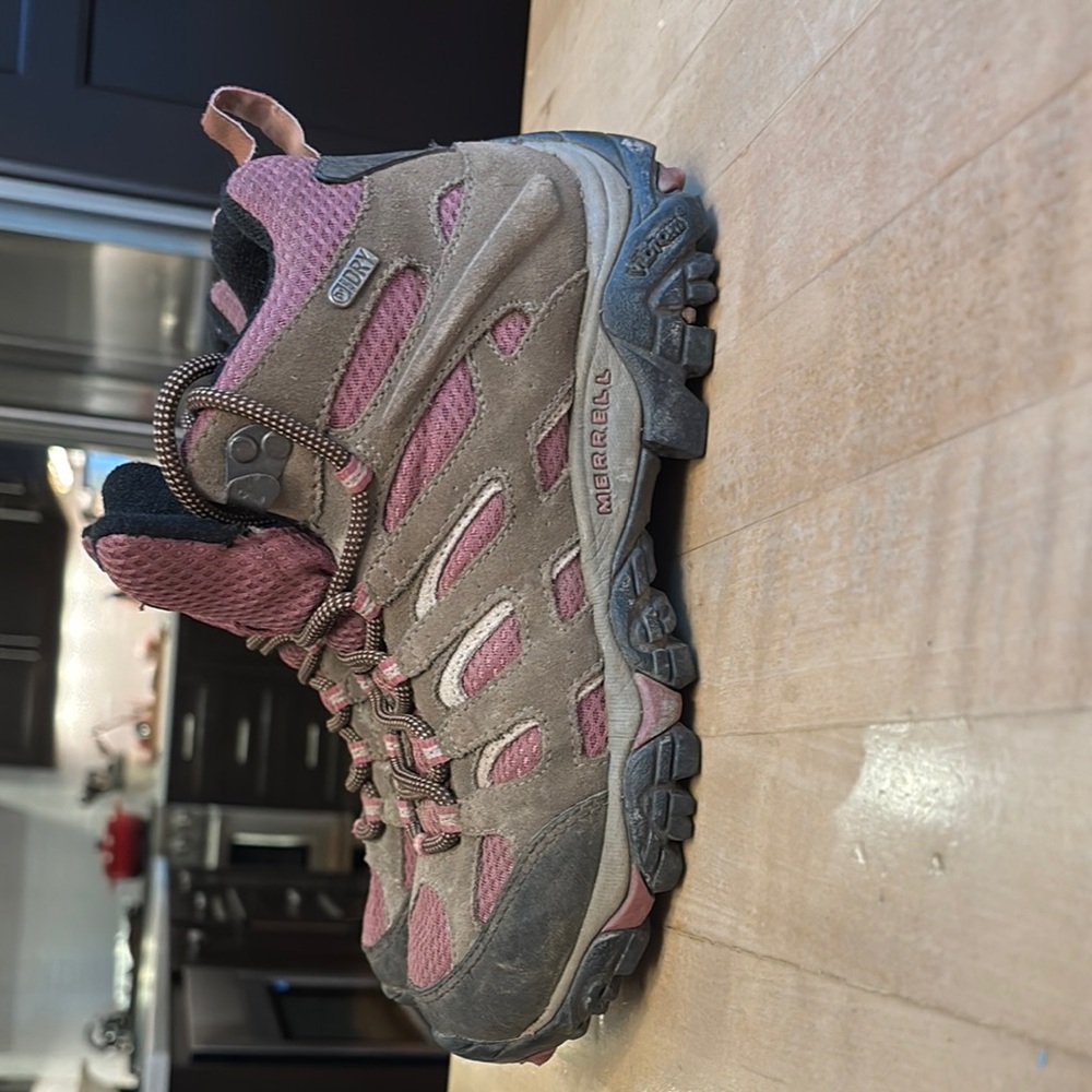 Merrell Kids Hiking Shoes - Pink and Gray